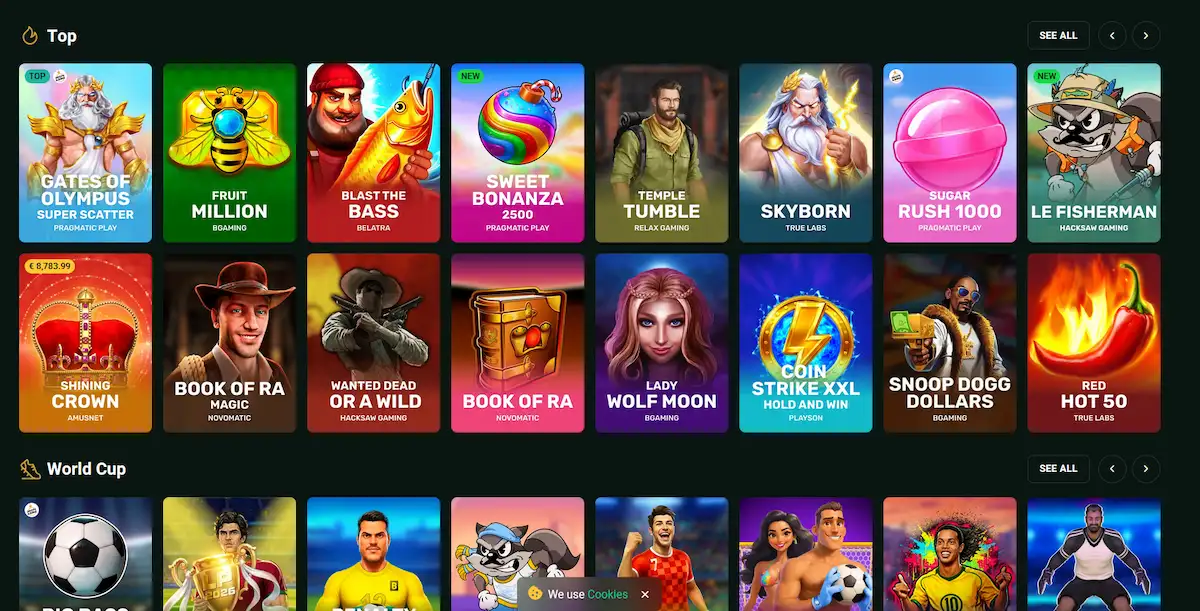 Goldex Casino Slots – Gates of Olympus und weitere Top-Titel