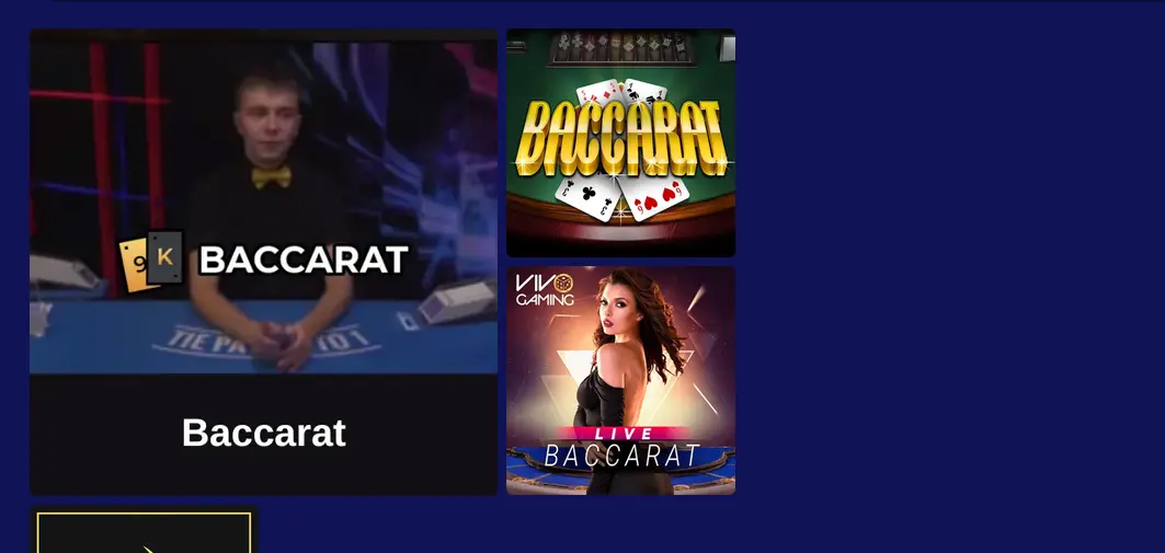 Live-Baccarat bei Vegas Days Casino von Vivo Gaming